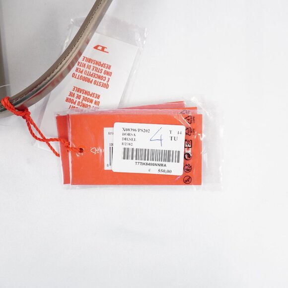 Diesel 1DR Iconic Top Handle Shoulder Bag In Bronze Mirrored Leather - NWD - Picture 12 of 12